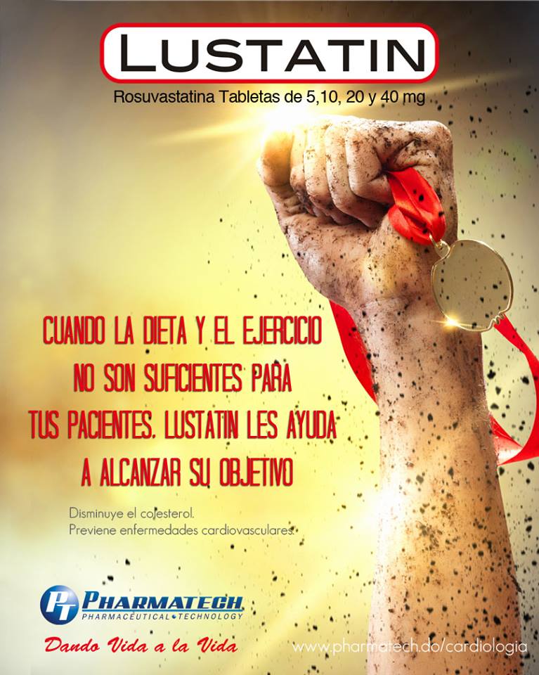 Lustatin es distribuido por Pharmatech en la República Dominicana.