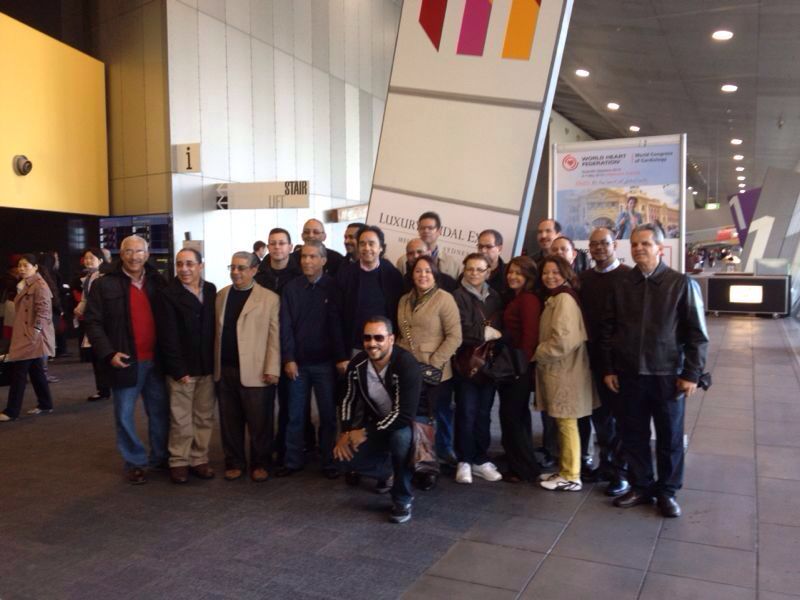 Giselle Mancebo , Gerente de la Línea Cardiología Pharmatech junto cardiólogos y profesionales de la salud dominicanos en el Congreso Mundial de Cardiología 2014, Melbourne, Australia. Visitanos en Facebook Pharmatech Dominicana para ver el álbum de fotos completo.