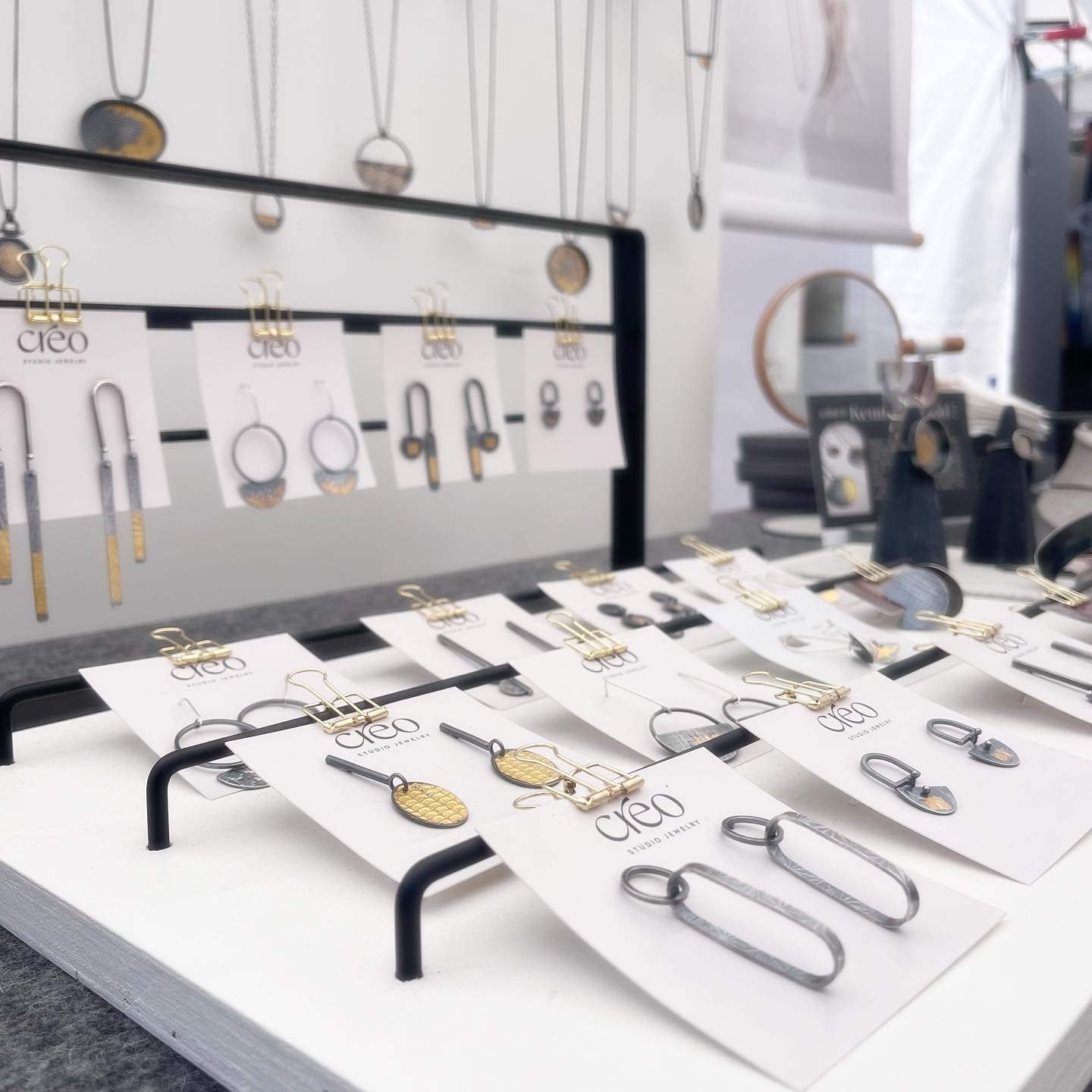 My first love will always be earrings. I realized that I&rsquo;ve been posting so many necklaces lately but what I really love to create is earrings! They were the first things that I made when I started metal smithing and you will never find me with