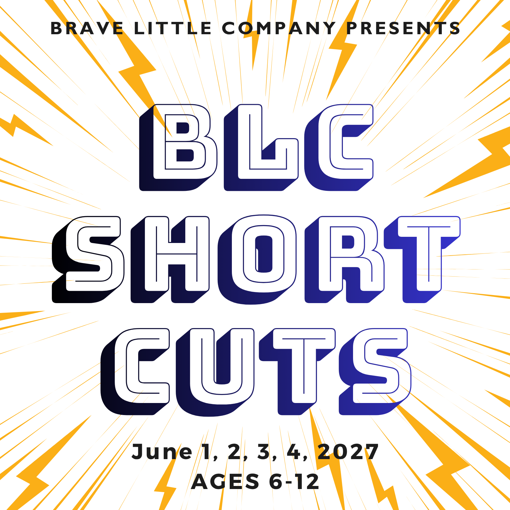 BLC Short Cuts logo with lightning bolts