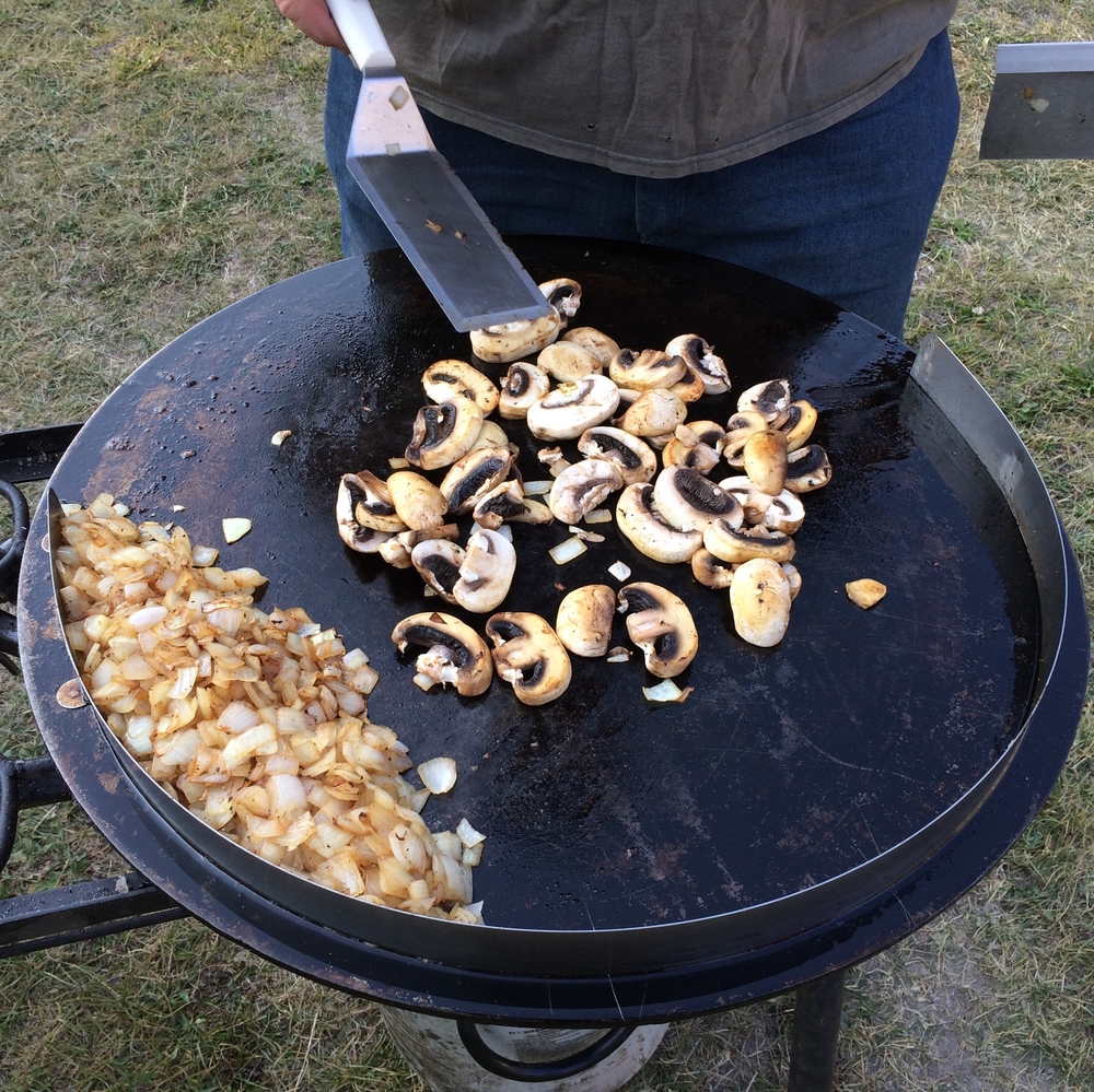 Mojoe Griddle Cooking on a Propane Stove — Mojoe Outfitters