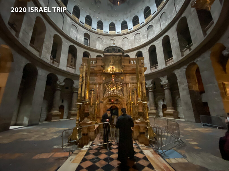 The tomb inside the Church of the Holy Sepulchre