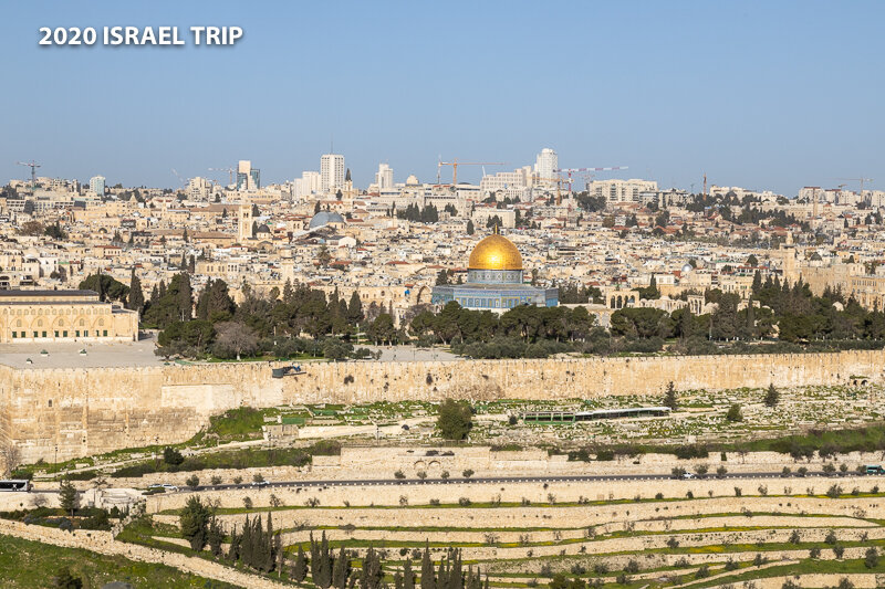 View of the Temple Mount from the Mount of Olives