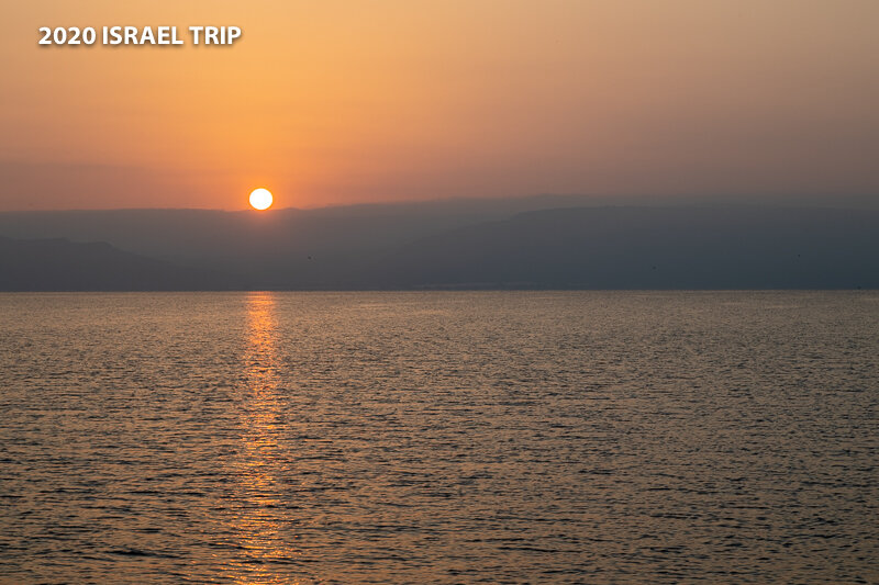 Sunrise on the Sea of Galilee