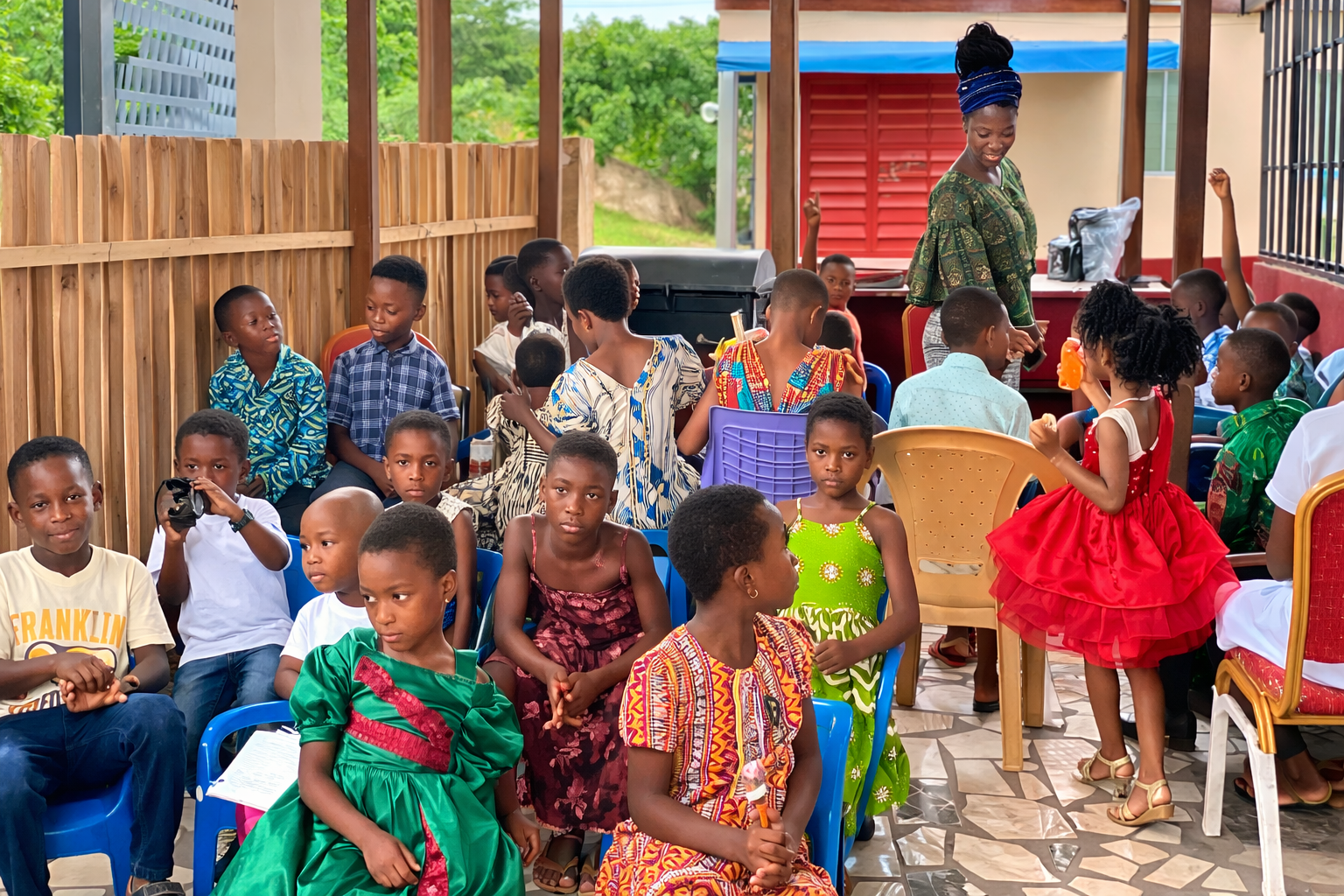 Sunday School children with teacher.png