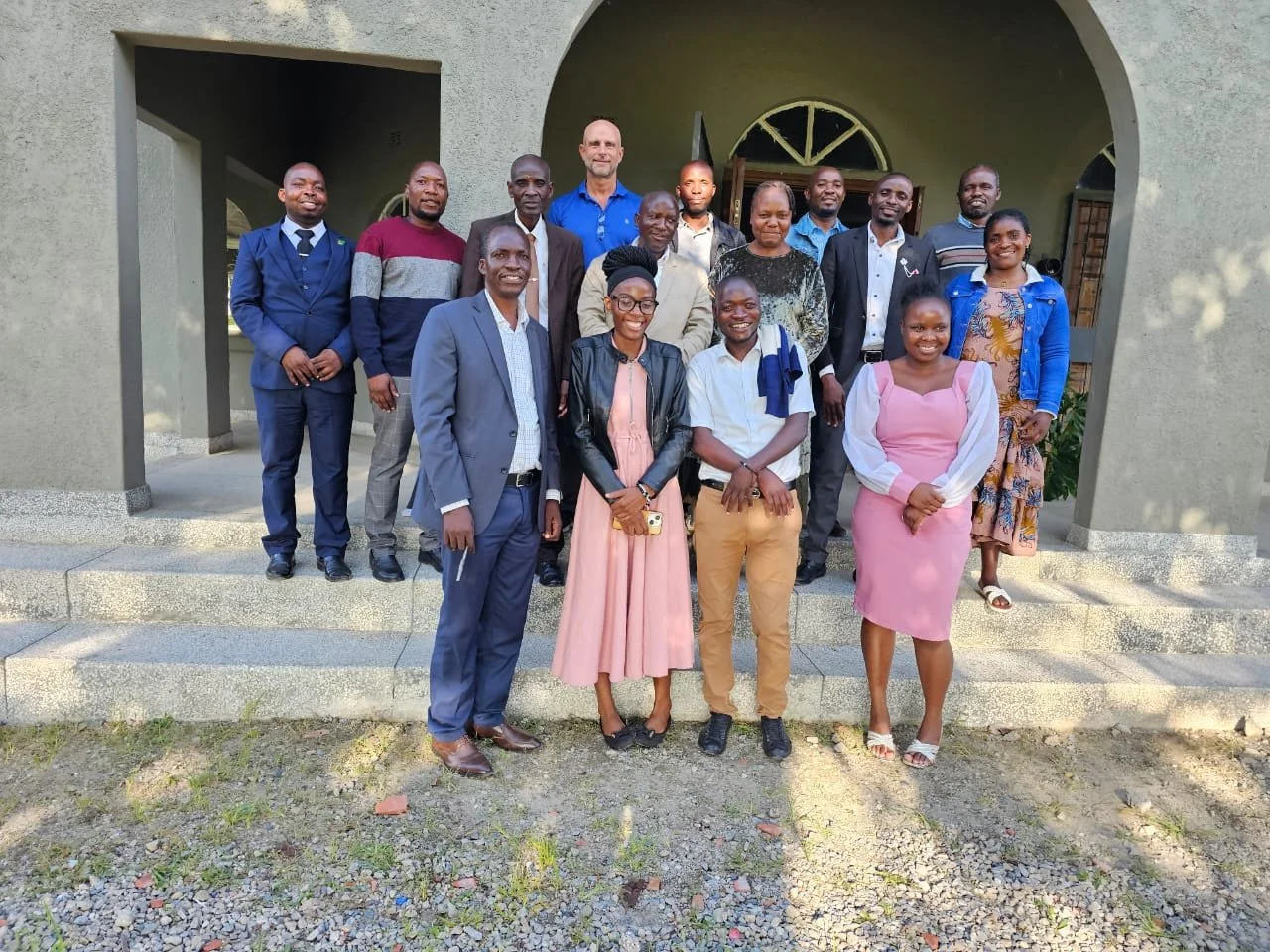 Brother Keith with the students.jpeg