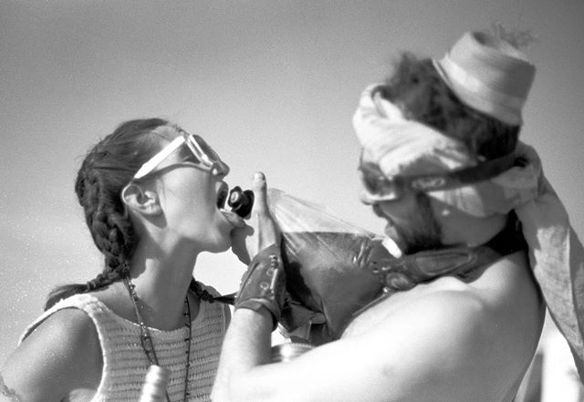 Wine baby becoming a man #burningman2018 #acros100 #theplayaprovides #homedeveloped #filmphotography #nikonfe2 #fujifilm #analogphotography