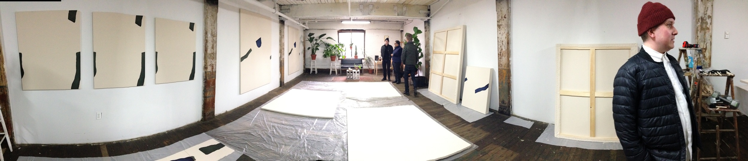 Studio Image, Landon Metz Studio, Greenpoint, Brooklyn Photo Credit: Cincala Art Advisory