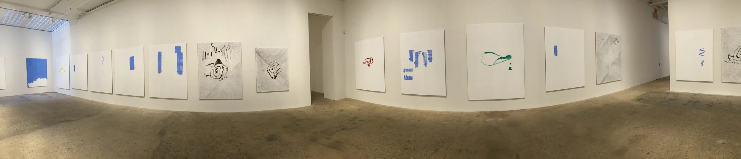 Exhibition Image, Michael Krebber , Greene Naftali, New York Photo Credit: Cincala Art Advisory