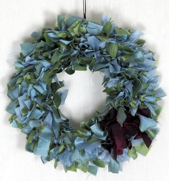 Rag Wreath handmade from a vintage gown
