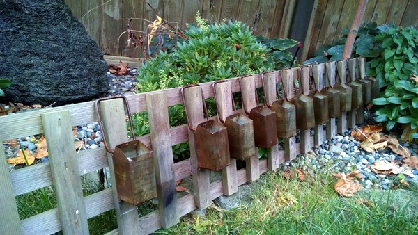 Vintage water wheel scoops