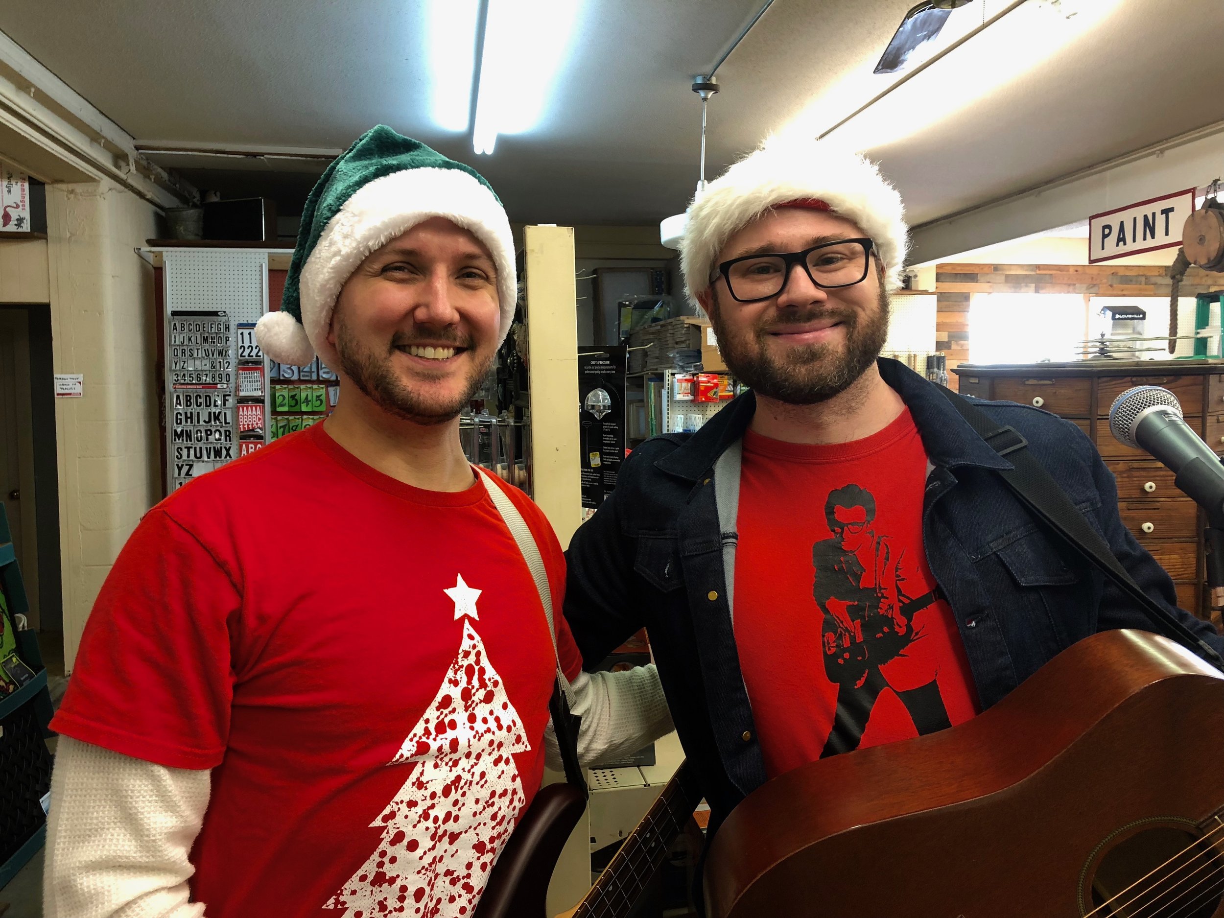 Clint Buck and Hollis Webb, Reindeer Games Save Christmas at Schnabel's Hardware, December 23rd, 2017.