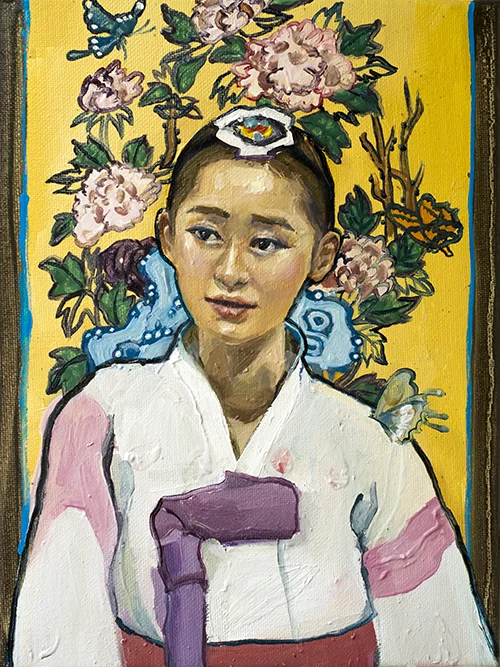 "Park Yeon Mi" 9 x 12" Oil on canvas
