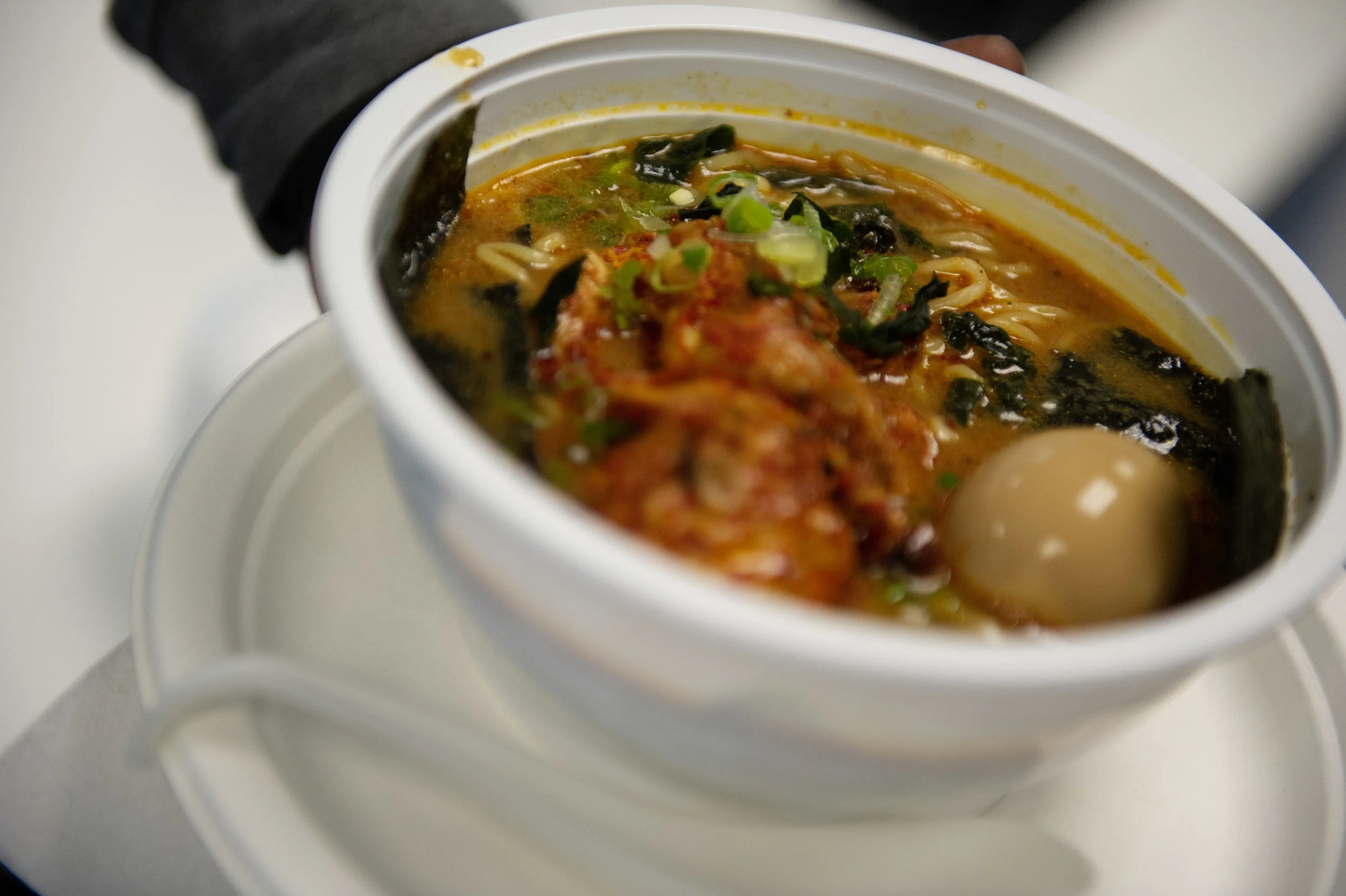 Served up: Spicy, Kim-Chee Ramen with extra green onions and Kim-chee.