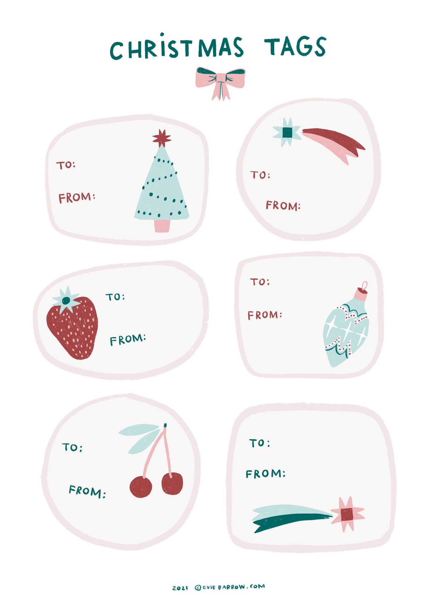 Christmas Gift Tags – Free Printable