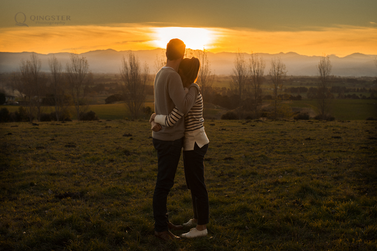 Pre-Wedding photography in Wairarapa Sunset, Hayley & Karl