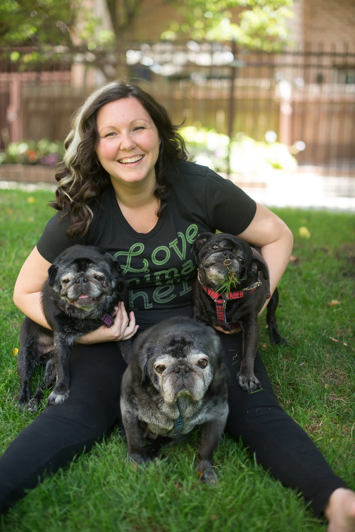 This is my mum, Niki. I'm the gorgeous one eating my greens on the right. Luke is in the middle and Leia is on the left.