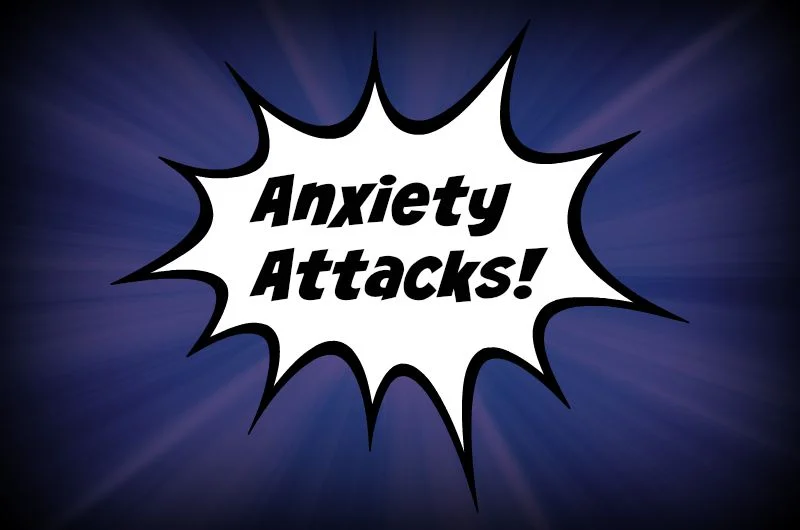     

 
    Anxiety Attacks!    If you have ever had a panic or anxiety attack you know the overwhelming fear that comes with it.     Your breath becomes shallow; heart is pounding, sweating, paralyzing fear, thoughts coming faster than can be proce