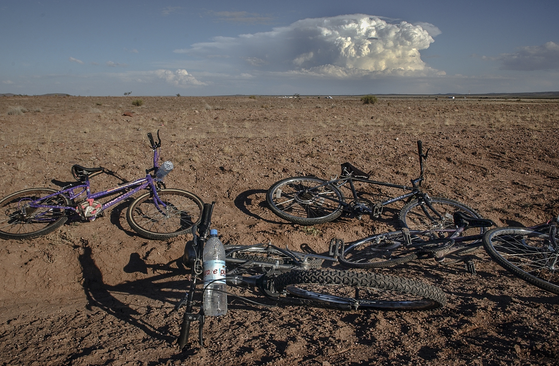 Left in the desert in New Mexico.