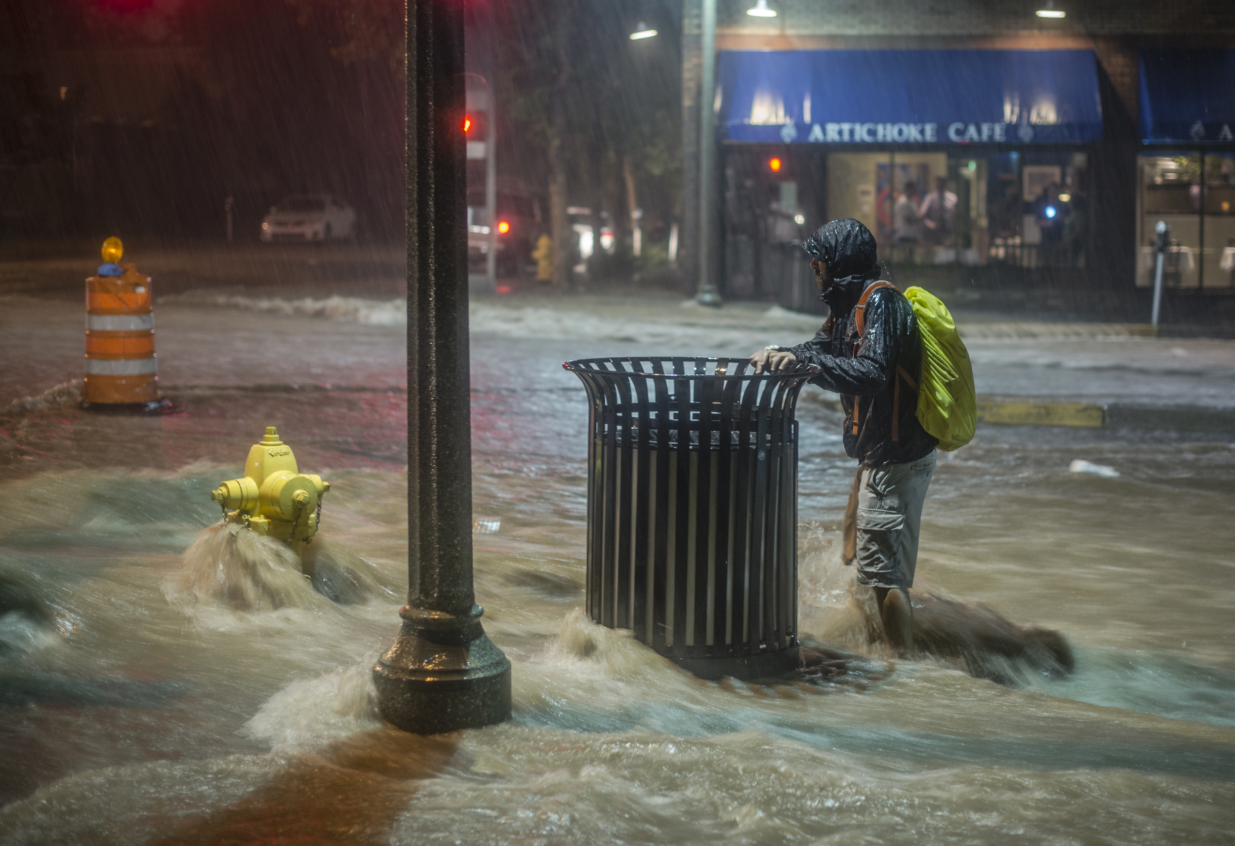 Record rain fell in Albuquerque in a matter of an hour. 
