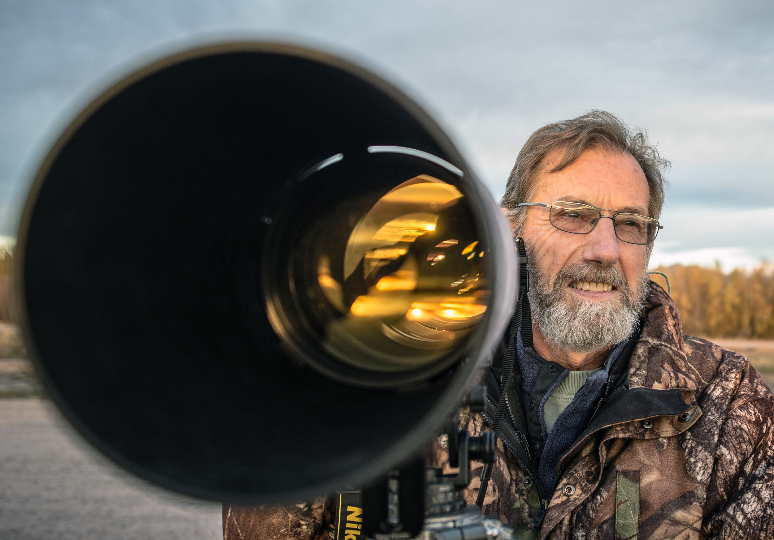 Larry Kimball, a professional photographer from Colorado, says the Bosque del Apache is “not like anything you can see anyplace else.” (Roberto E. Rosales/Albuquerque Journal)