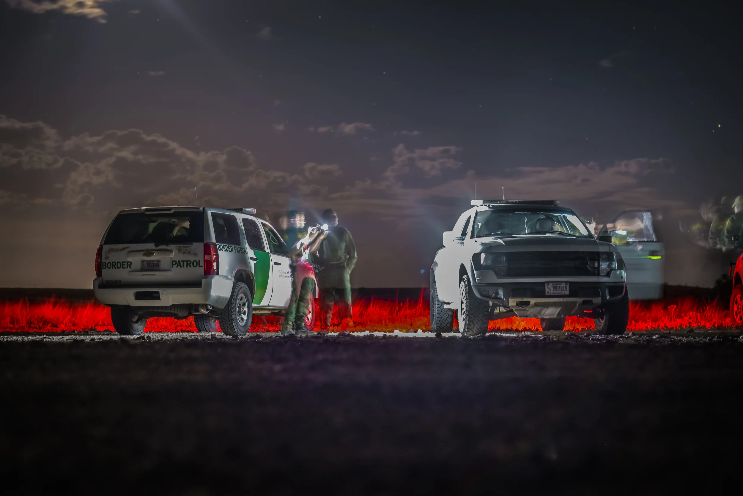 Border Patrol on the lookout for drug smugglers and undocumented immigrants.