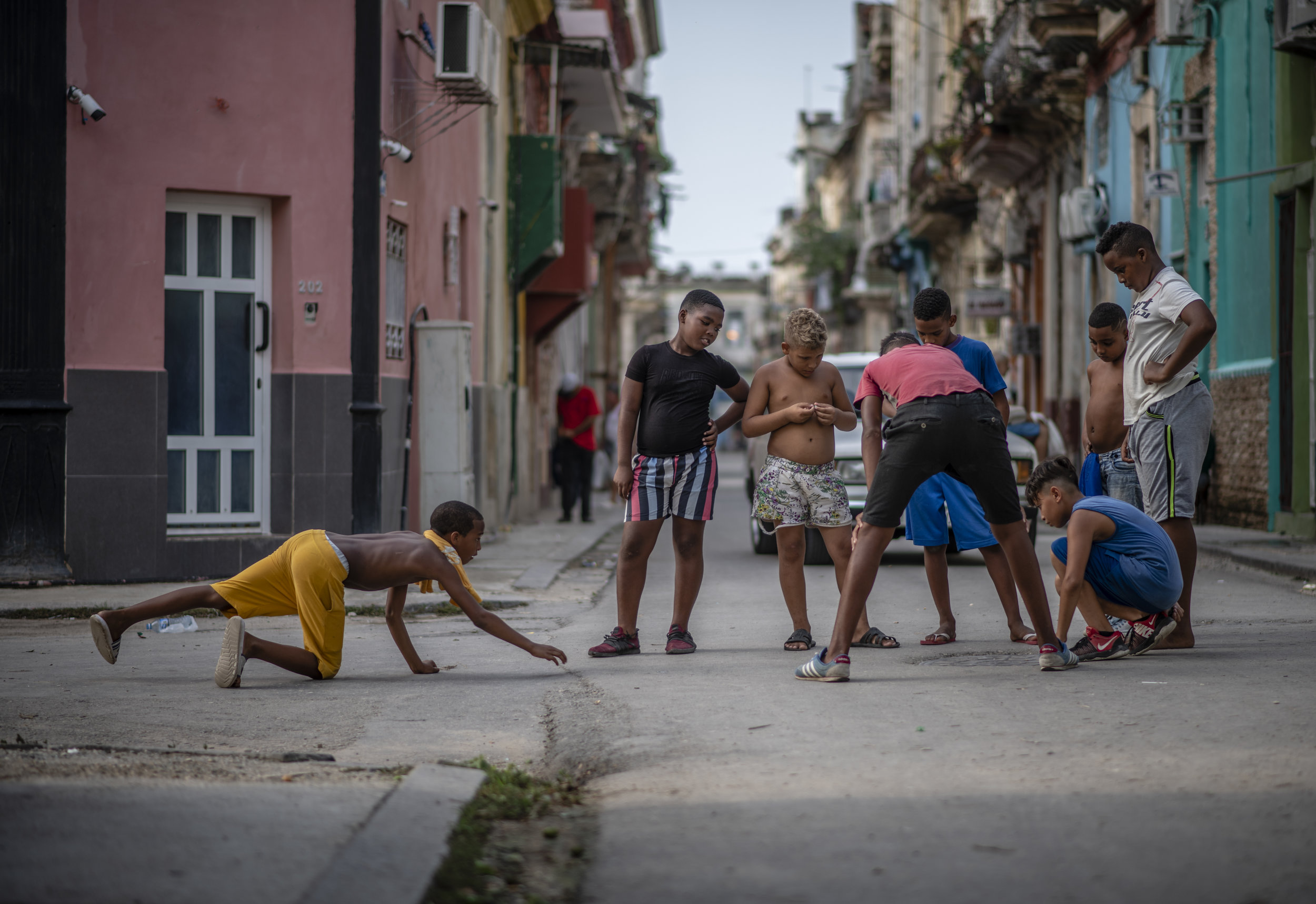 Marbles in Old Havana.  July 2019