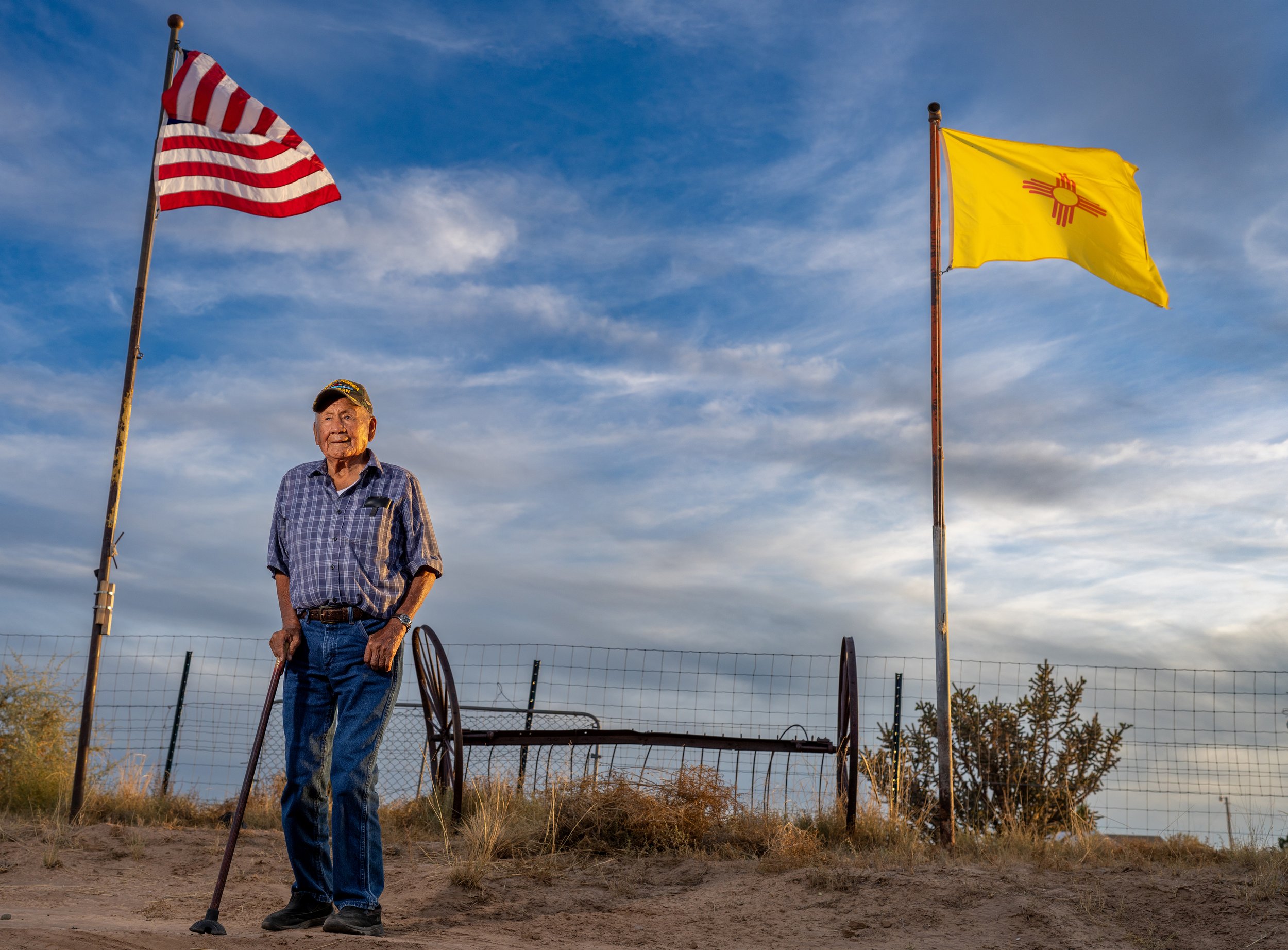 Native American Veteran Burton Platero