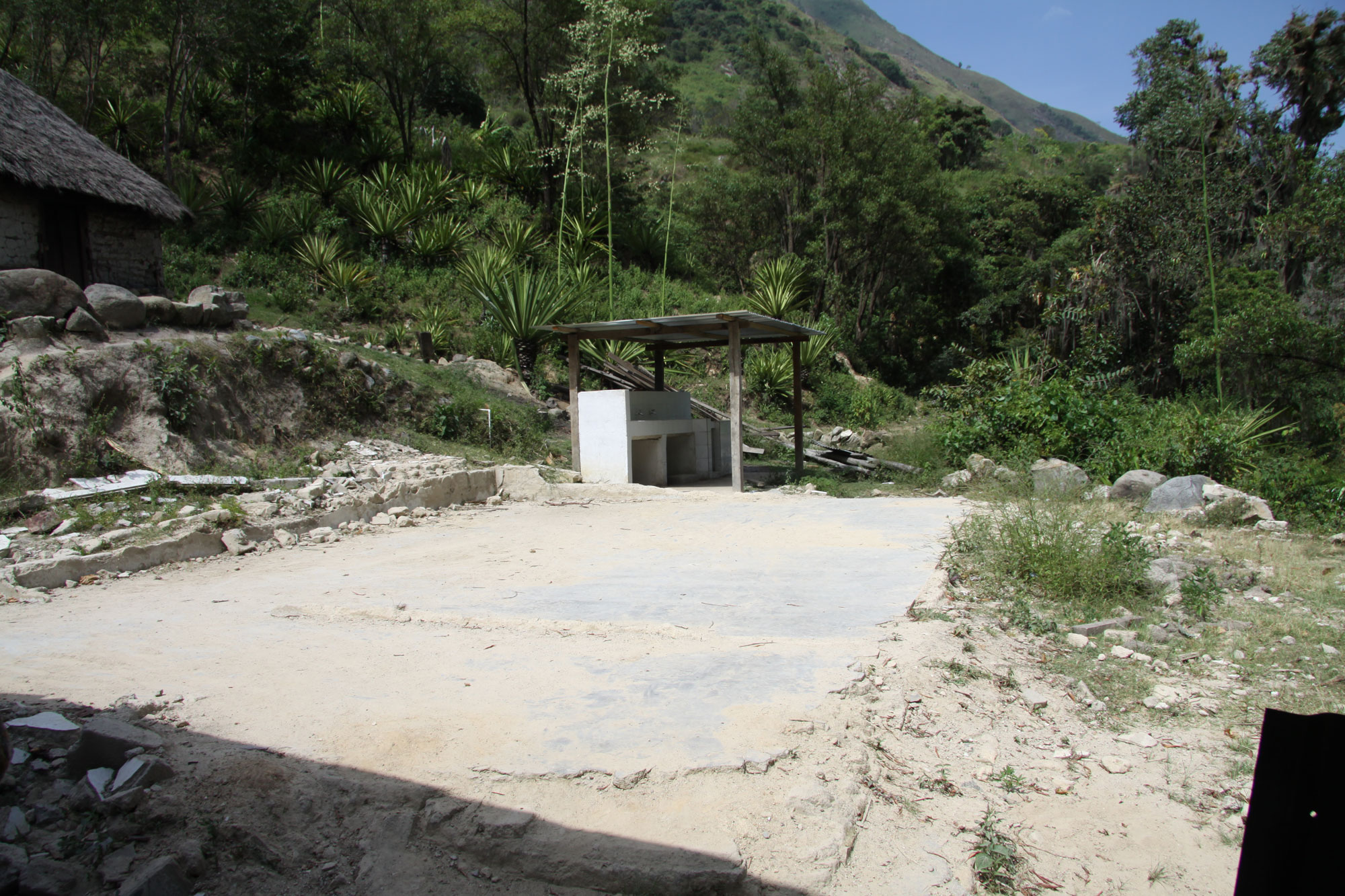Location where the two new classrooms are to be constructed