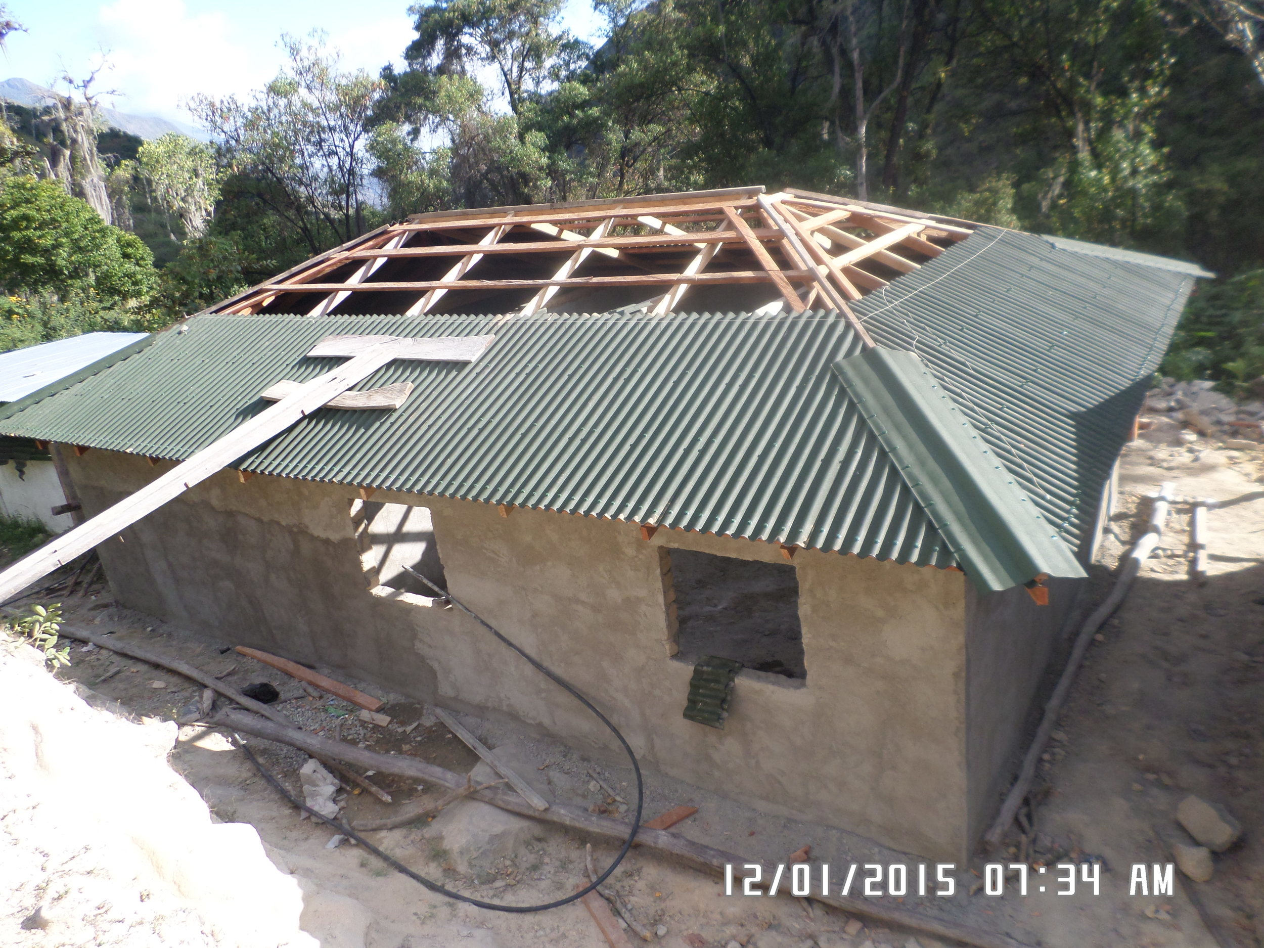 Roof is almost completed