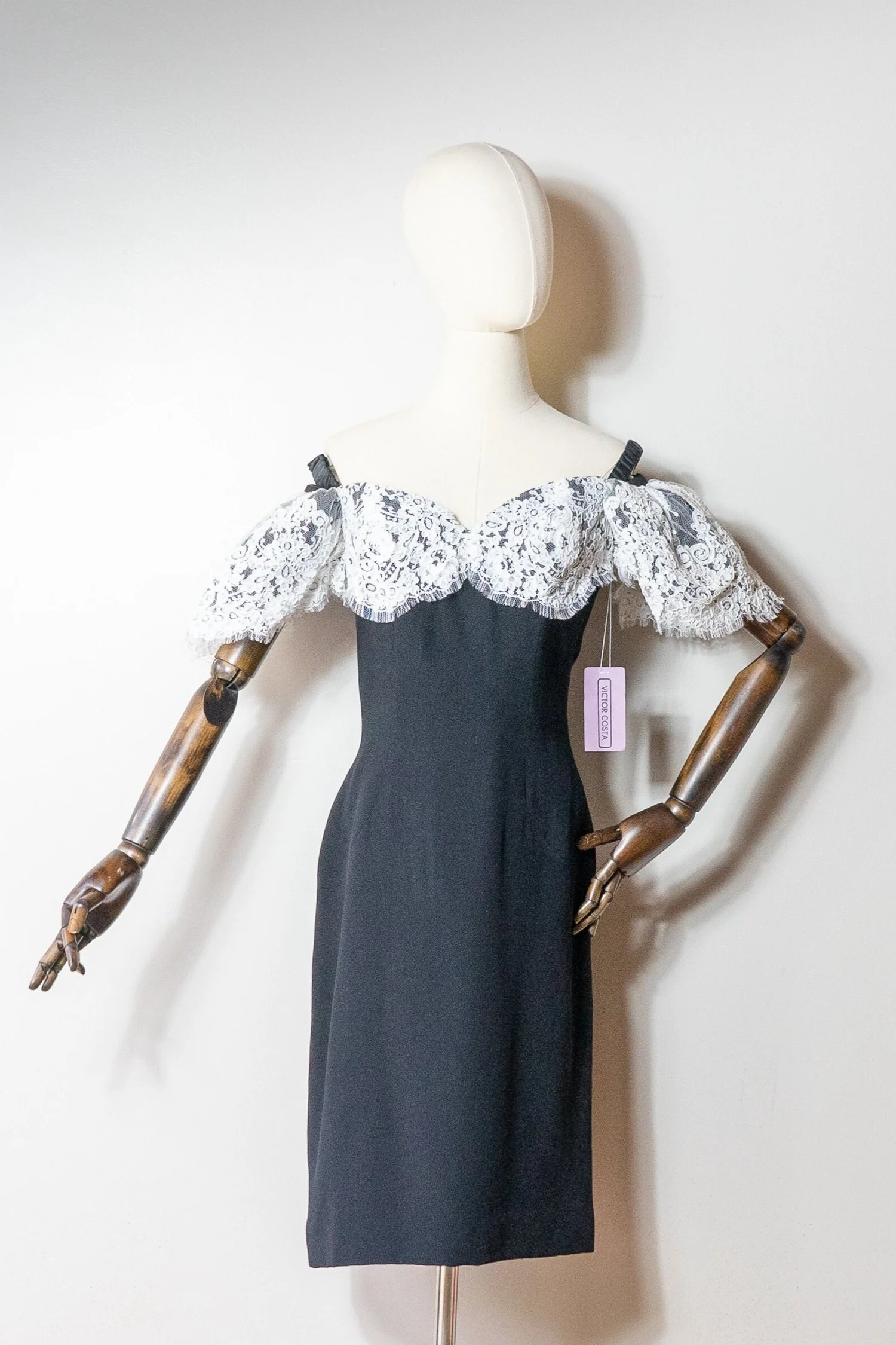 vintage 1990s Victor Costa off shoulder sheath dress Inherited vintage 1990s Victor Costa off shoulder sheath dress Inherited