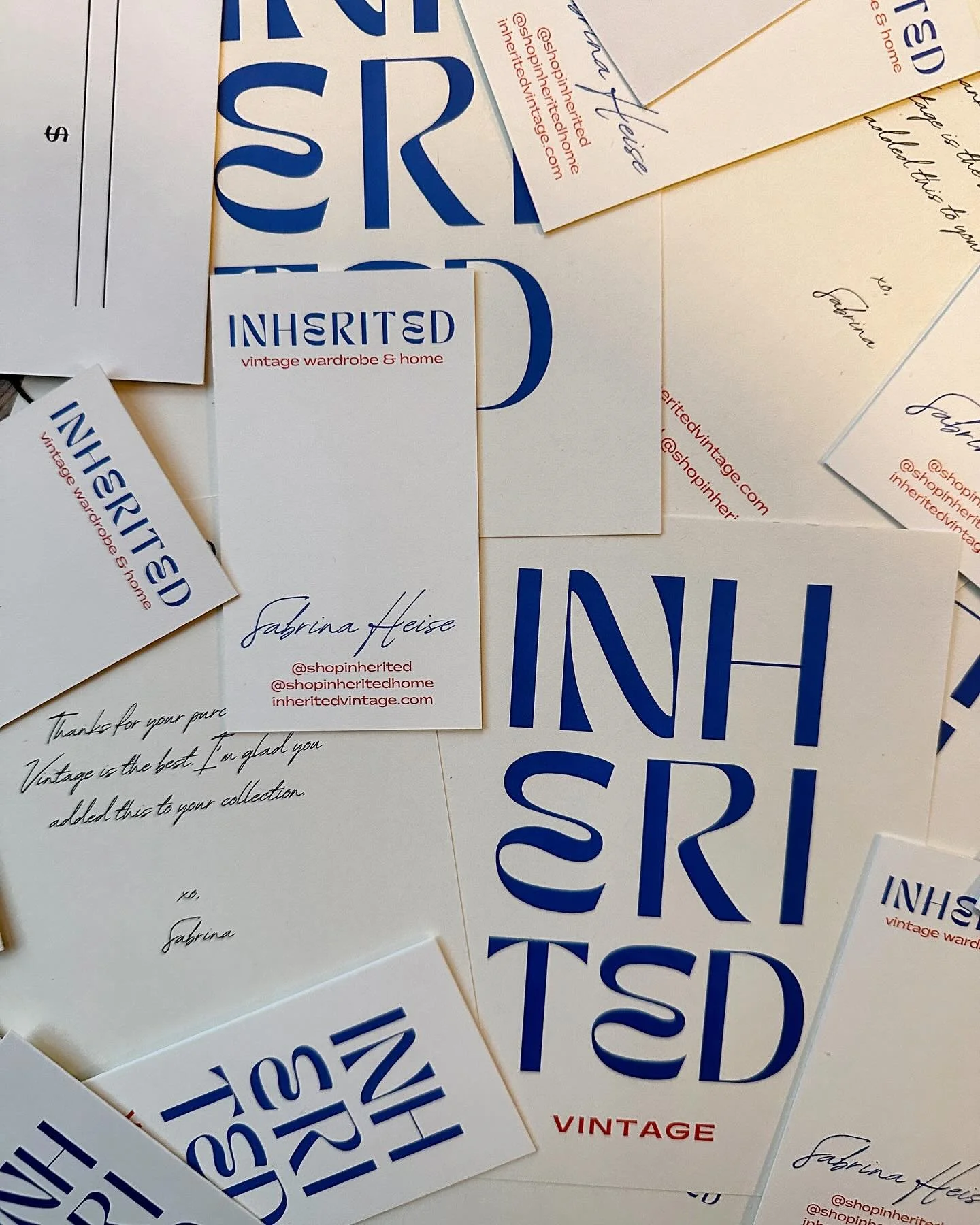 I realized a few weeks ago that I was running low on almost all of my branded ephemera&mdash; price tags, notecards and my little calling cards. So I did what anyone would do on a wild Friday night&hellip; had a few martinis and impulsively redesigne