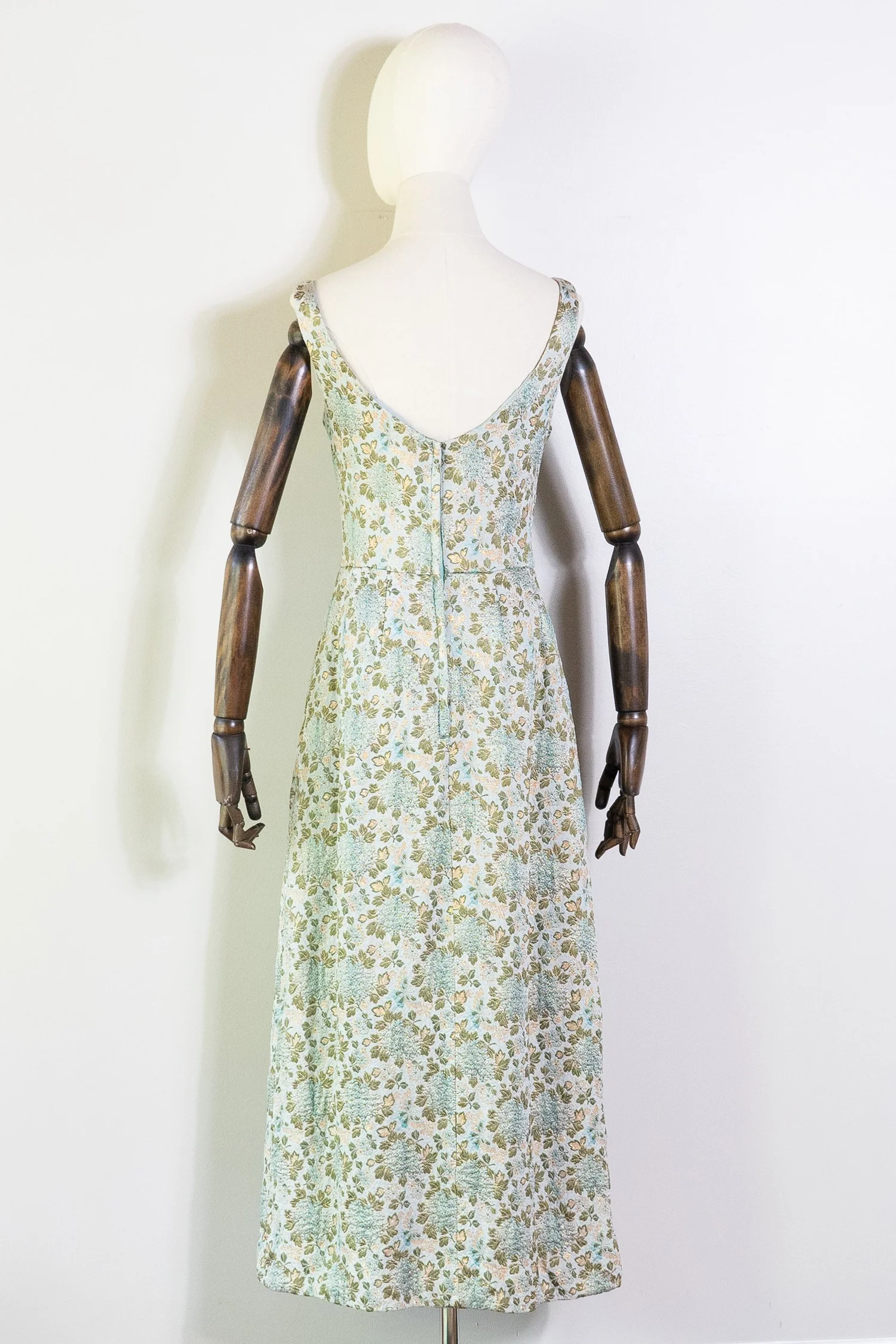 vintage 1960s Will Steinman hygrangea brocade empire waist dress  Inherited