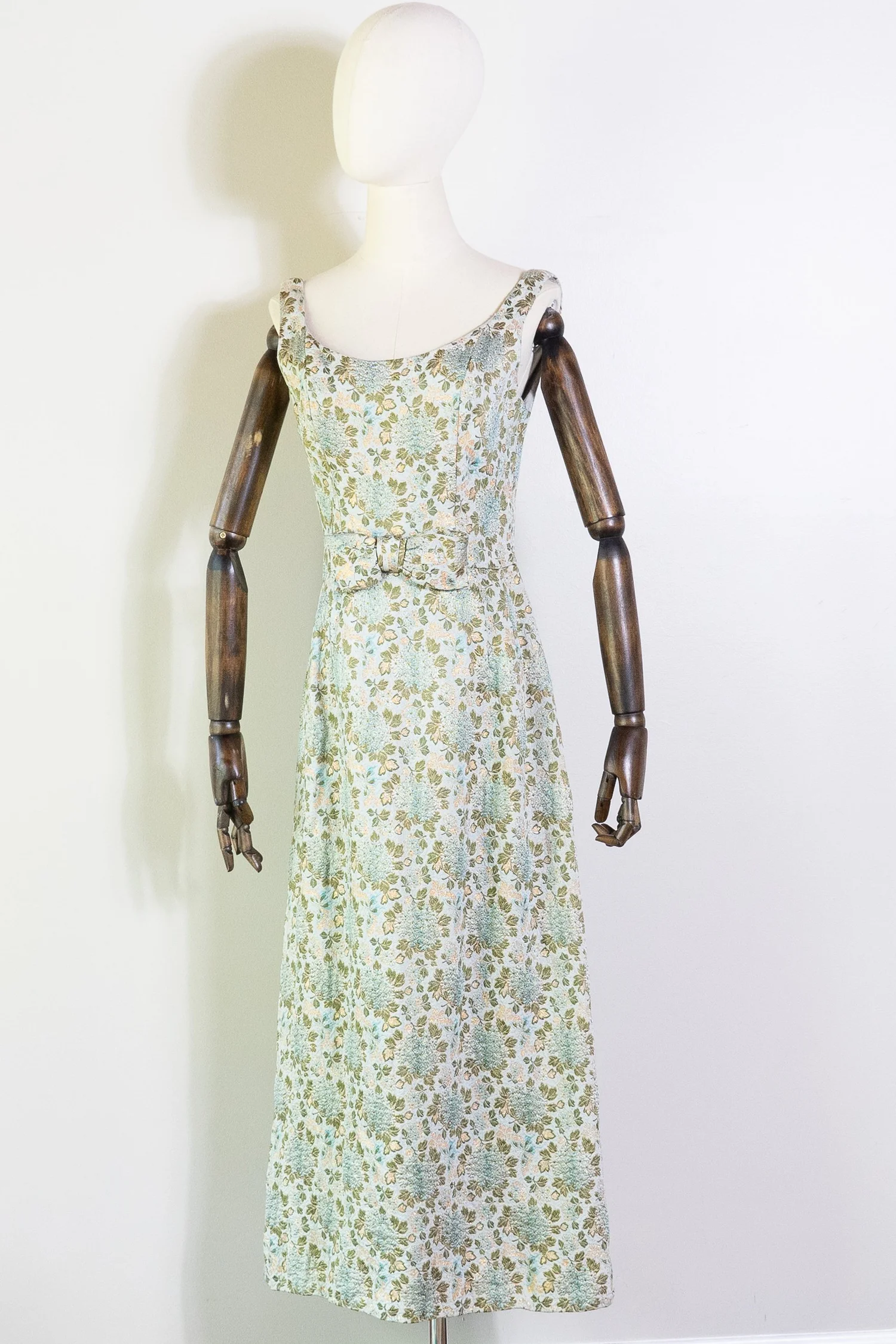 vintage 1960s Will Steinman hygrangea brocade empire waist dress — Inherited