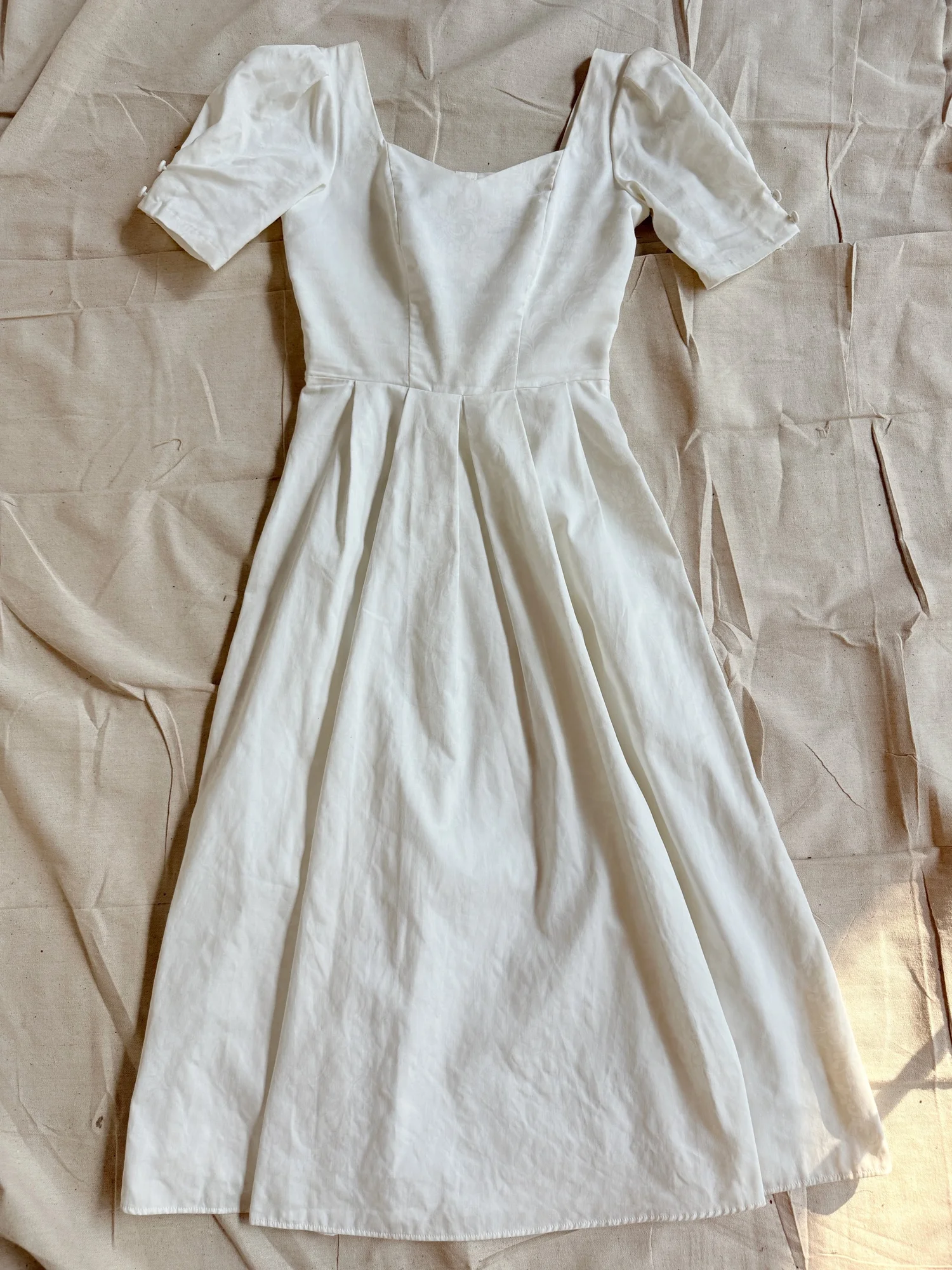 chinese dress ladies Laura Ashley Linen Midi Shift Dress - S main image 1