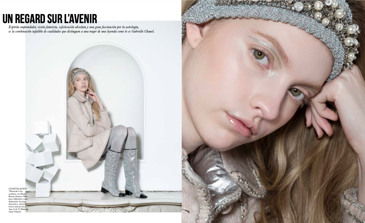 L´beauté magazine photoshoot +  Chanel fashion and makeup + Tania EA sculpture and studio (Copy)