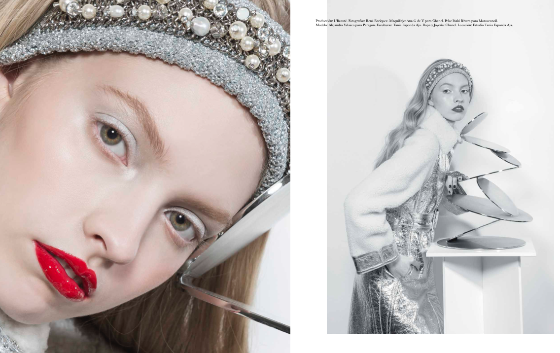 L´beauté photoshoot + Chanel fashion and makeup + Tania EA sculpture and studio (Copy)