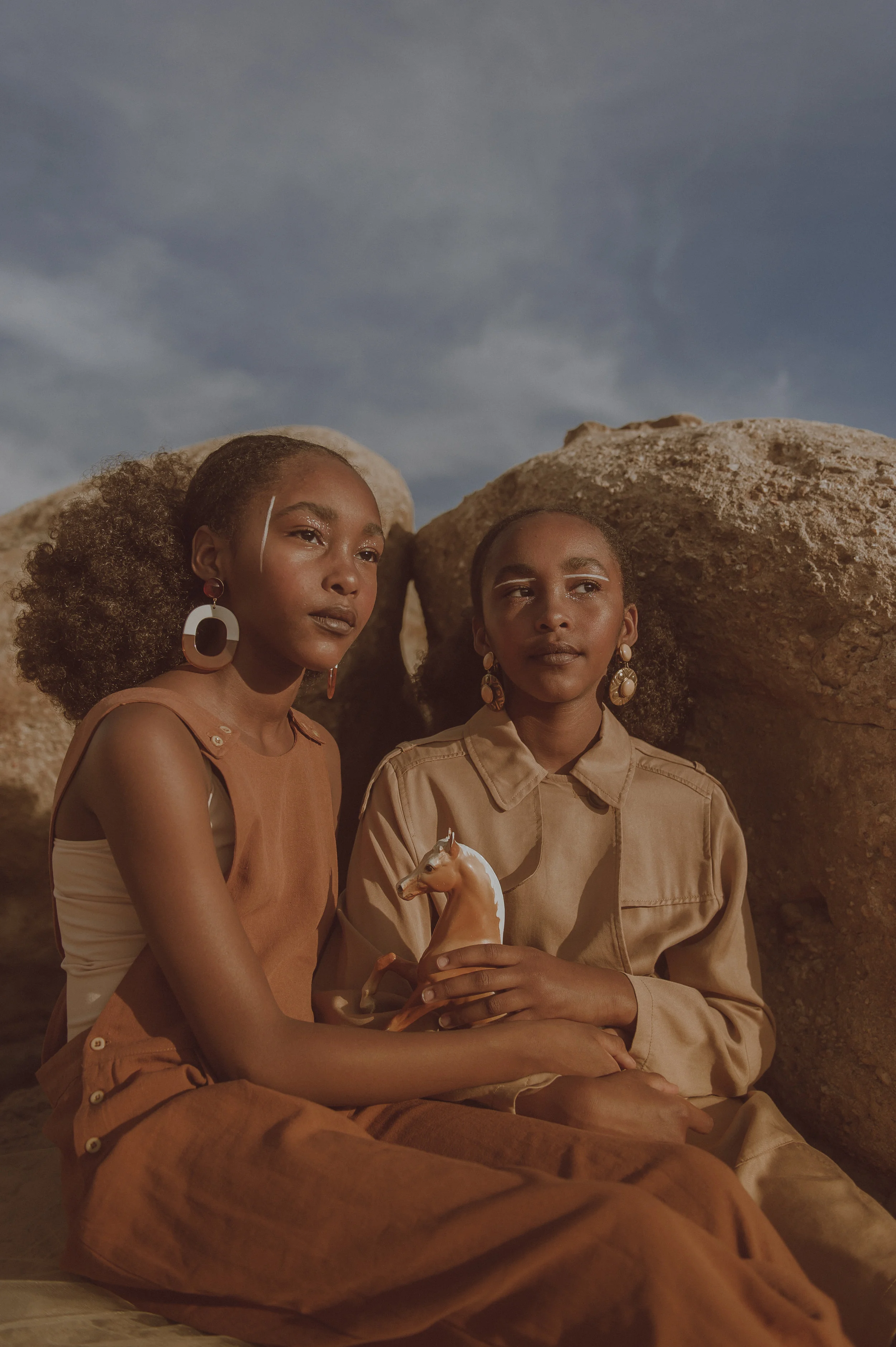 Sand for Pap Magazine Photographer- Cléa Boitaud Makeup-Gabrielle Alvarez Models- The Millen Sisters The J Sisters