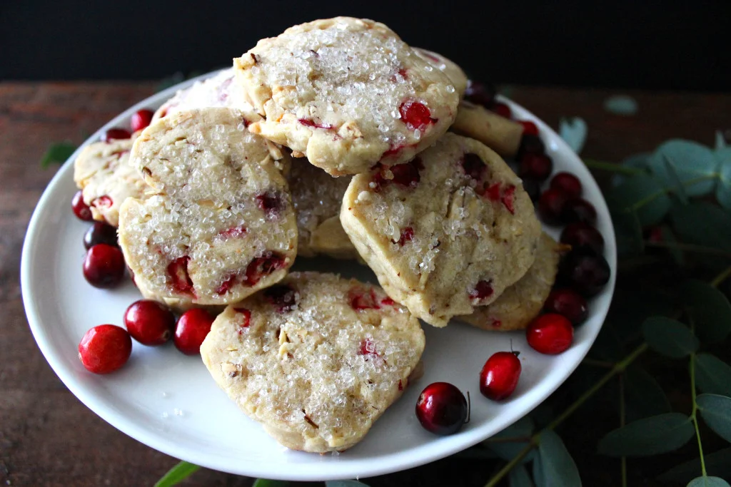 Cranberry Almond Slice-and-Bake Cookies