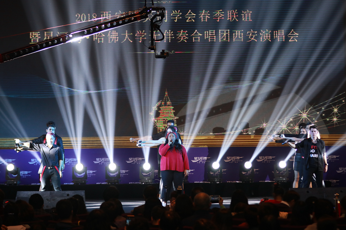  The LowKeys performing in X’ian, China at our 2018 Spring Break tour to China! 