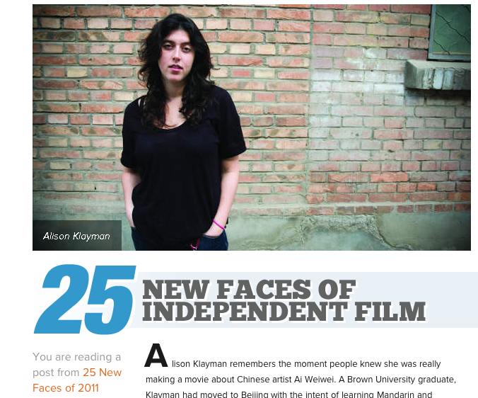    Read at Filmmaker Magazine   