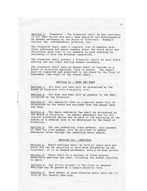 GVS Constituion &amp; By-Laws 1983 Page 3