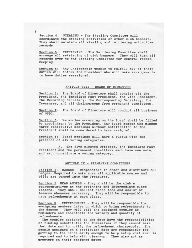 GVS Constitution &amp; By-Laws 1983 Page 4
