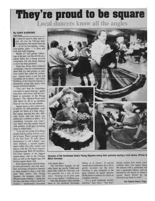 Newspaper Article Februrary 1998 Page 1