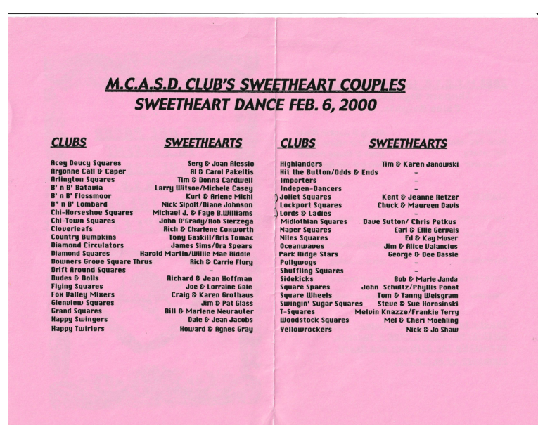 2000 MCASD  Sweetheart Dance flyer Page 2