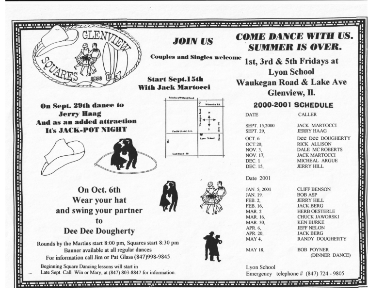 GVS Dance Flyer 2000-2001