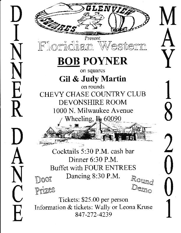 Dinner Dance flyer May 18, 2001