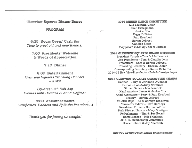 Intl. Night Dinner Dance Program, May, 2014 Page 2