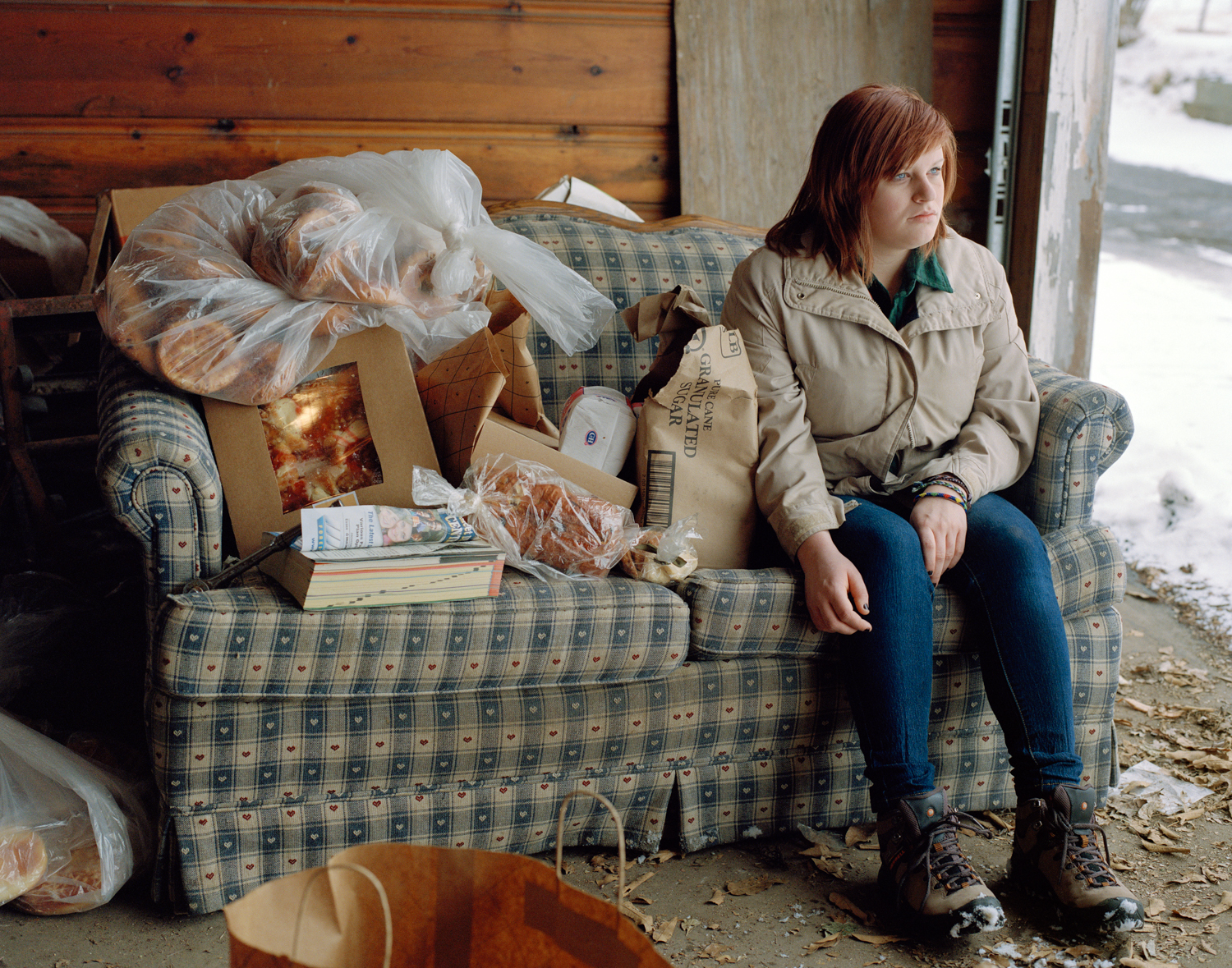 Theresa on Grandma's Couch