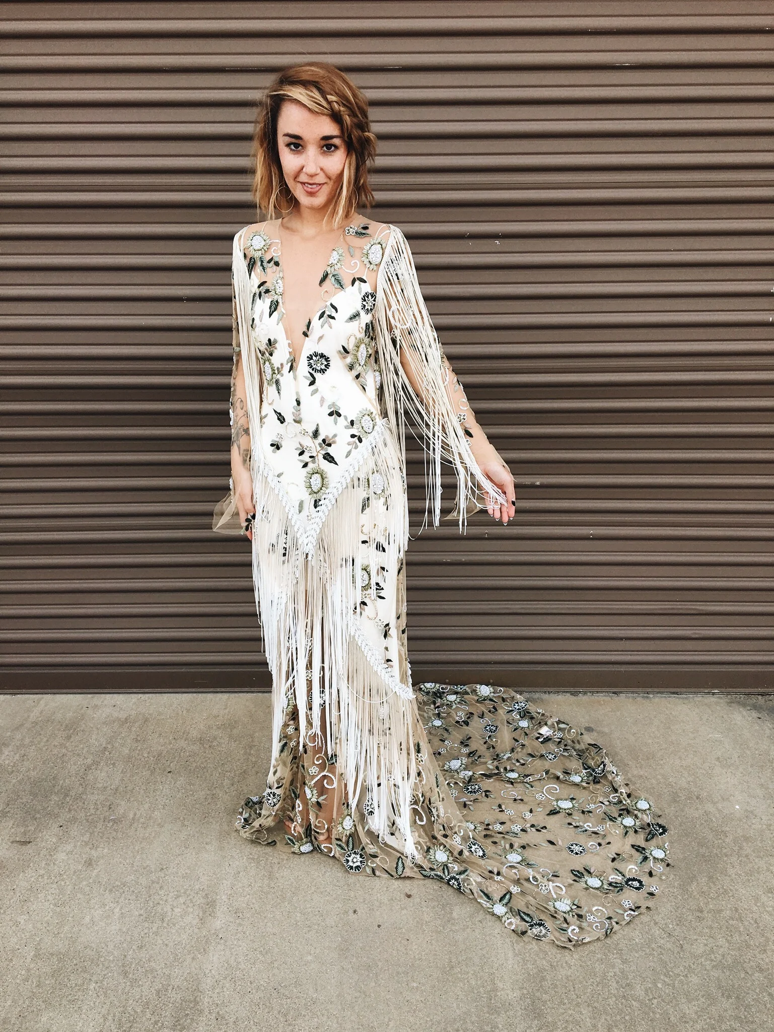 rue de seine fringe dress